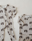 Bamboo Zip Pajamas | Monster Truck