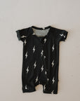 Bamboo Zip Shortie | Midnight Lightning Bolt