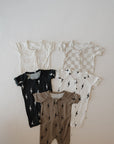 Bamboo Zip Shortie | Checkerboard