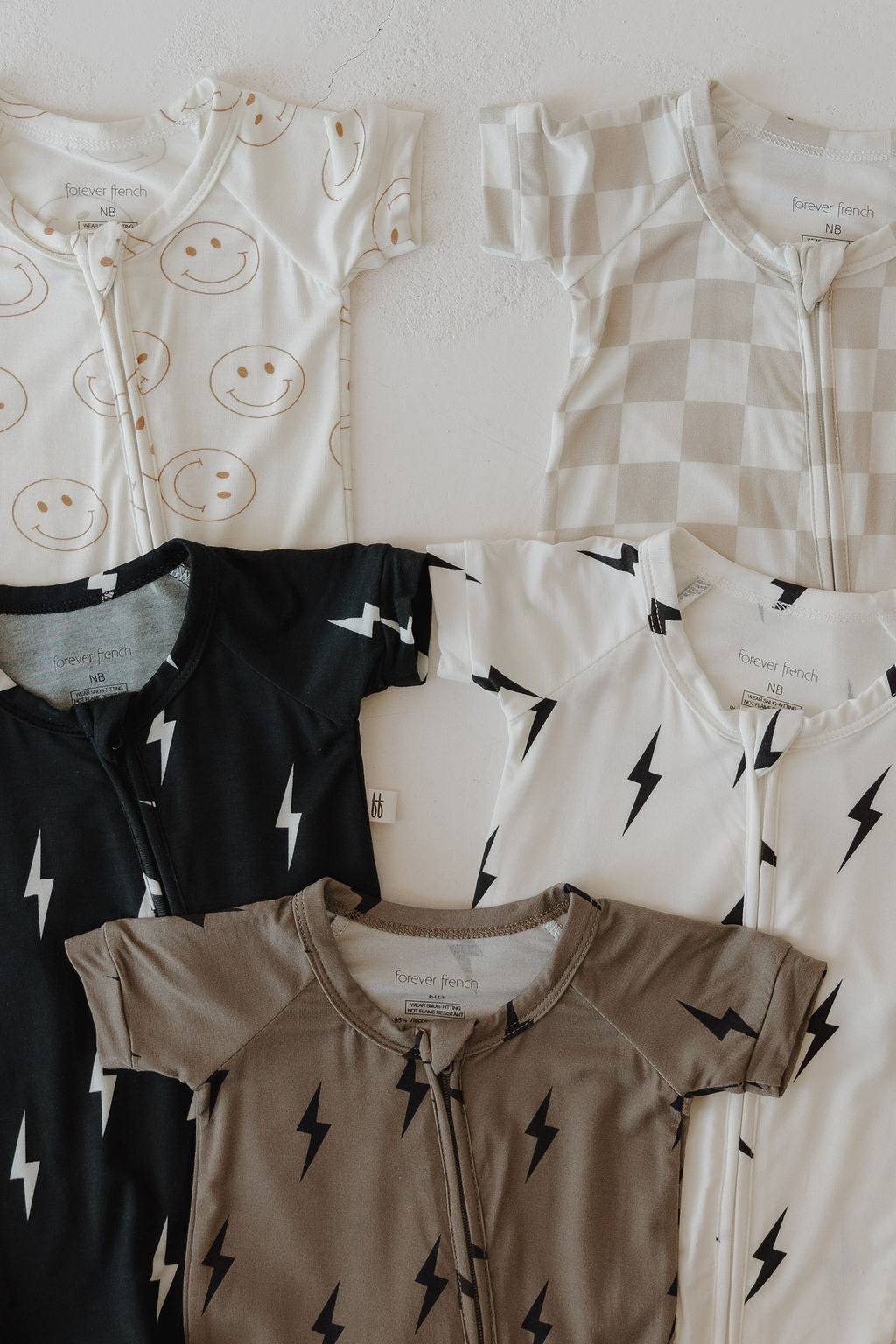 Bamboo Zip Shortie | Checkerboard