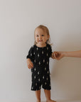 Bamboo Short Set | Midnight Lightning Bolt