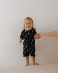 Bamboo Short Set | Midnight Lightning Bolt