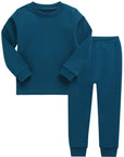 Daily Blue Green Cotton Long Sleeve PJs