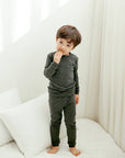 Daily Deep Grey Long Sleeve PJs