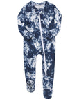 Cotton 2-Way Zip Baby Infant Footie Pajama-Prism Navy-C