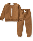 Acid Wash Football Toddler Sweatshirt Set