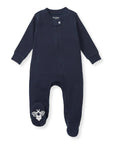 Solid Rib Organic Cotton Sleep & Play - Midnight
