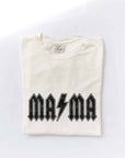 MAMA BOLT Mineral Washed Graphic Top: TOAST / XL