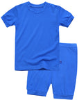 Blue Colorful Short Sleeve viscose PJs-C