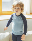 Modal Raglan Boys Girls Long Sleeve PJs