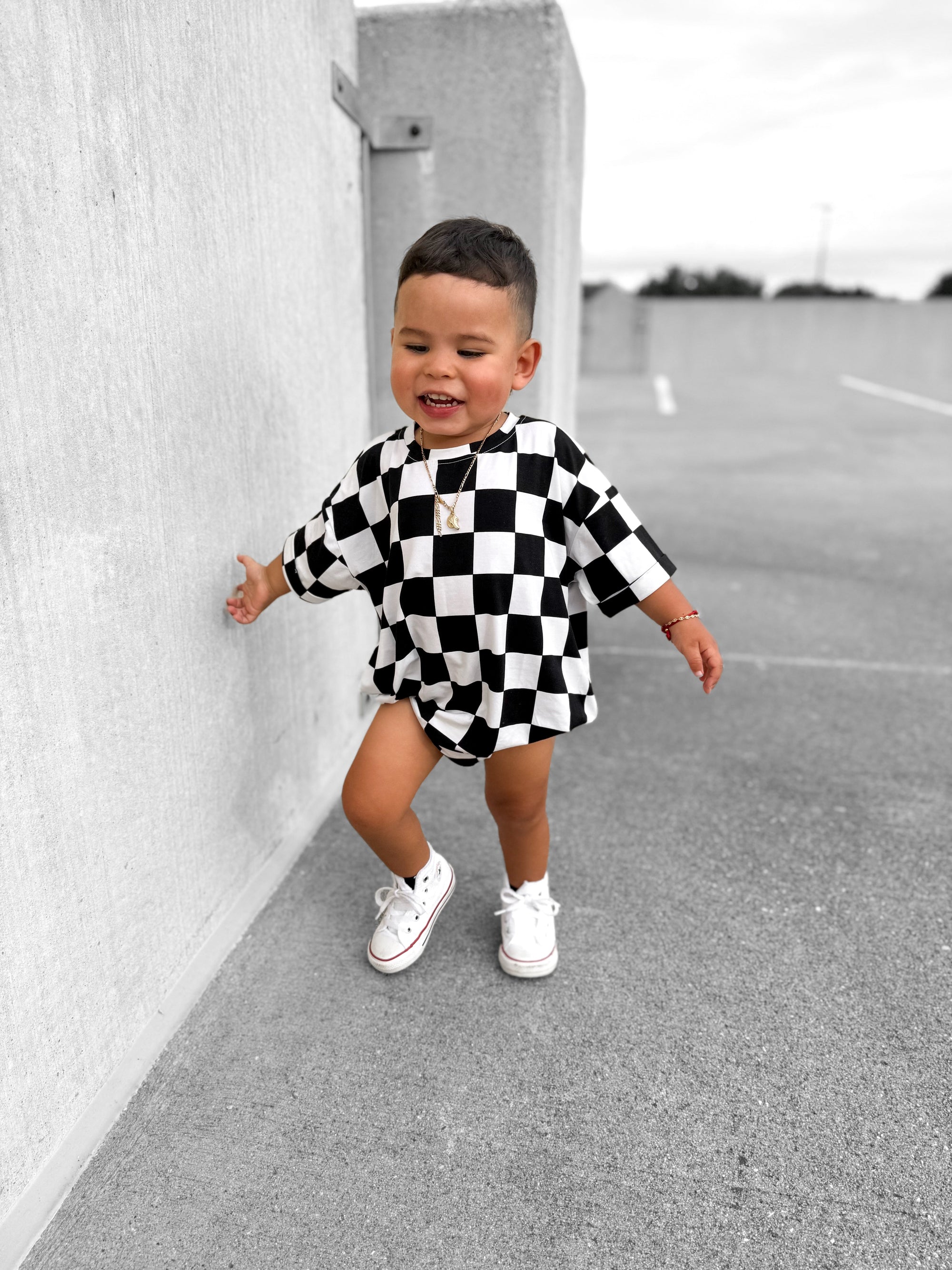 Bamboo Bubble Romper in Venice