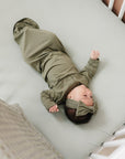 Sage Bamboo Stretch Crib Sheet