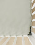 Sage Bamboo Stretch Crib Sheet