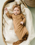 Mustard Bamboo Knot Gown