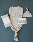 Oatmeal Bamboo Knot Gown