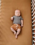 Mustard Bamboo Stretch Crib Sheet