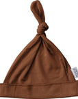 Rust Bamboo Newborn Knot Hat