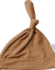 Mustard Bamboo Newborn Knot Hat