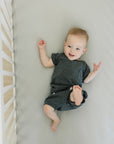 Stone Bamboo Stretch Crib Sheet