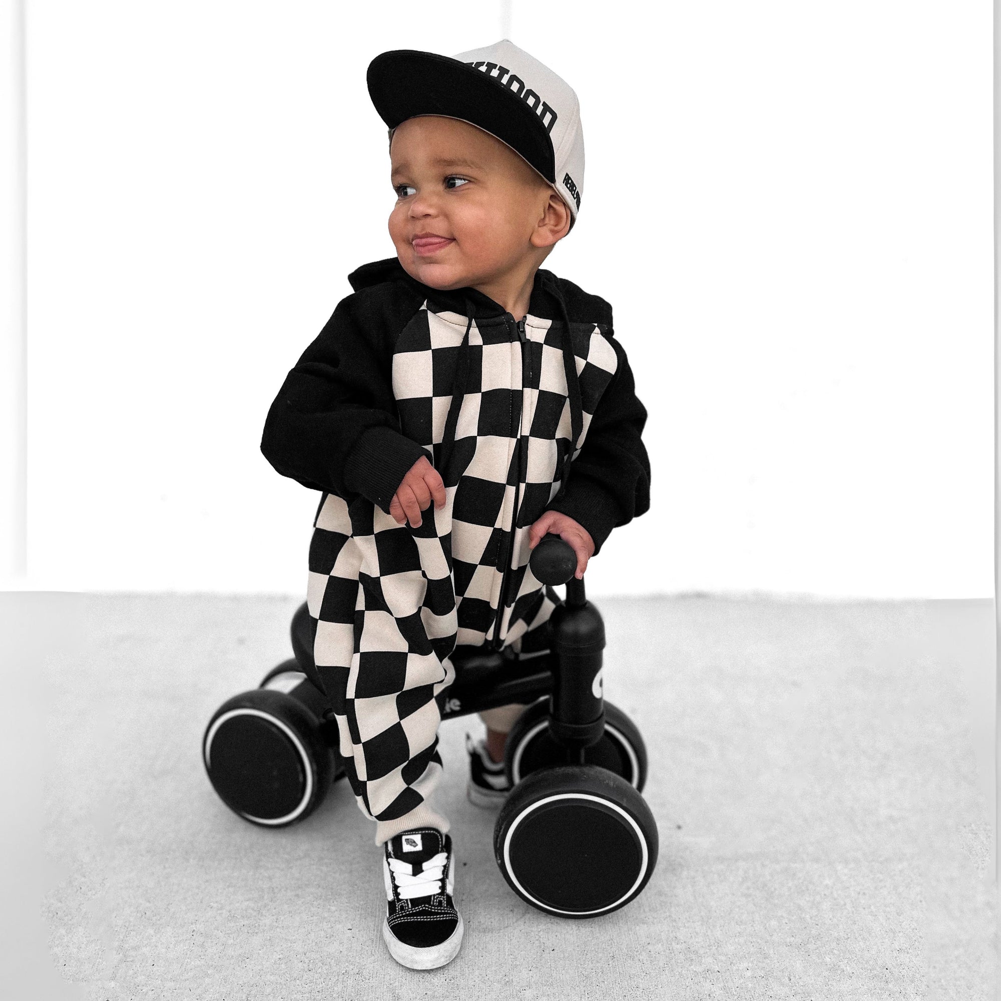 Hooded Fleece Romper in Venice (PREORDER)