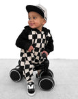 Hooded Fleece Romper in Venice (PREORDER)