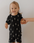 Bamboo Short Set | Midnight Lightning Bolt