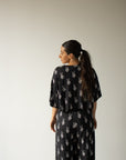 Women's Bamboo Crop Tee Lounge Set | Midnight Skelly