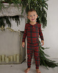 Bamboo Two Piece Pajamas | Christmas Plaid