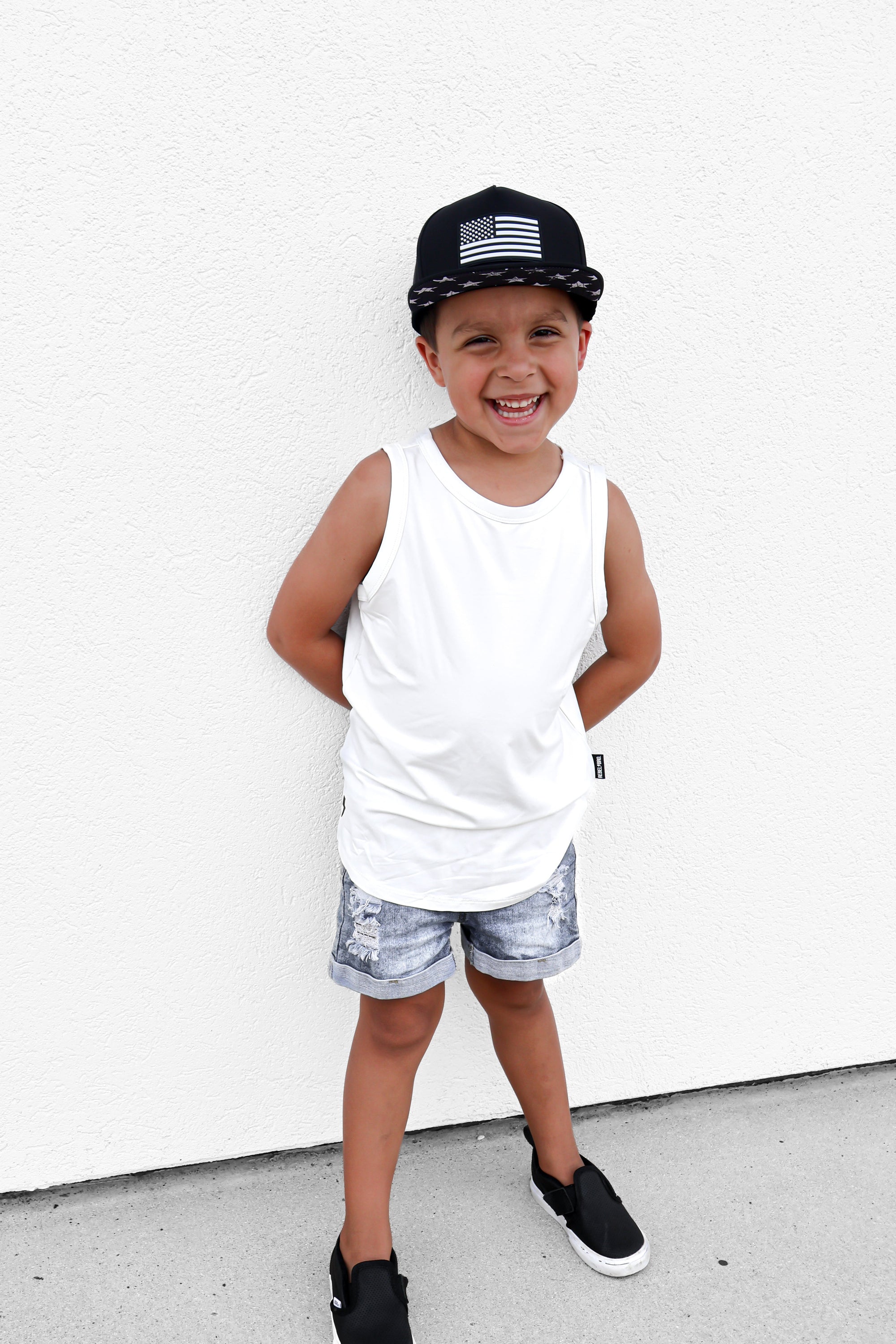 Bamboo Tank in White