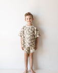 Short Set | Wavy Checkerboard
