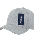 Decky 207 - Deluxe, Mid Pro Baseball Caps - 207: Black/Grey
