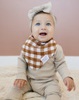 Gingham Muslin Bib