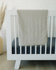 Charcoal Bamboo Stretch Crib Sheet