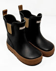 Classic Midi Rain Boot in Black / Taupe