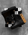 Classic Midi Rain Boot in Black / Black
