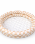 Ali+Oli Two-Ring Inflatable Kiddie Pool (Tan Checkers)