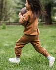 Acid Wash Football Toddler Sweatshirt Set