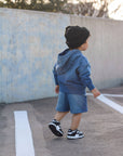 Toddler Sun-Faded Hoodie in COBALT