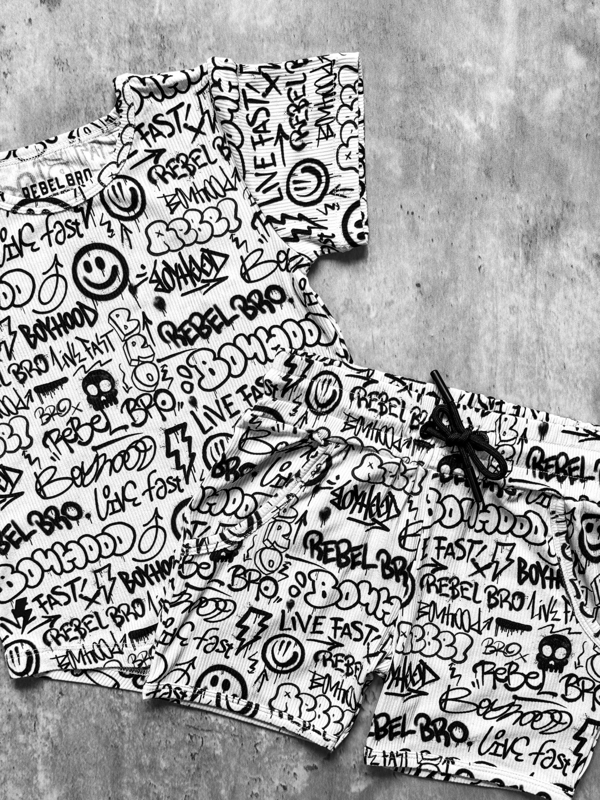 Biker Two Piece Set in Urban Drip