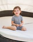 Colorful Grey Short Sleeve viscose PJs