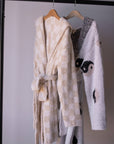 Children's Robe | Cream Checkerboard
