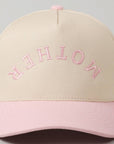 MOTHER Upside Down Lettering Embroidery Cap: Black / ONE SIZE