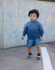 Toddler Sun-Faded Hoodie in COBALT