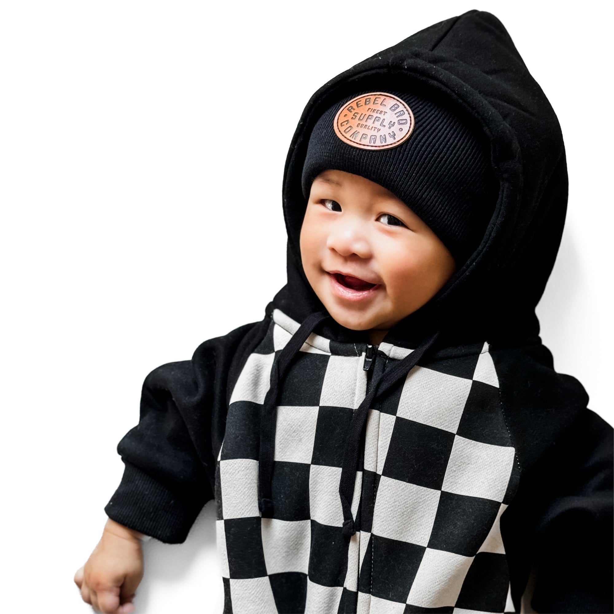 Hooded Fleece Romper in Venice (PREORDER)