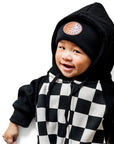 Hooded Fleece Romper in Venice (PREORDER)
