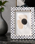Checkered Bone Inlay Picture Frame 4x6 5x7 8x10 Home Decor
