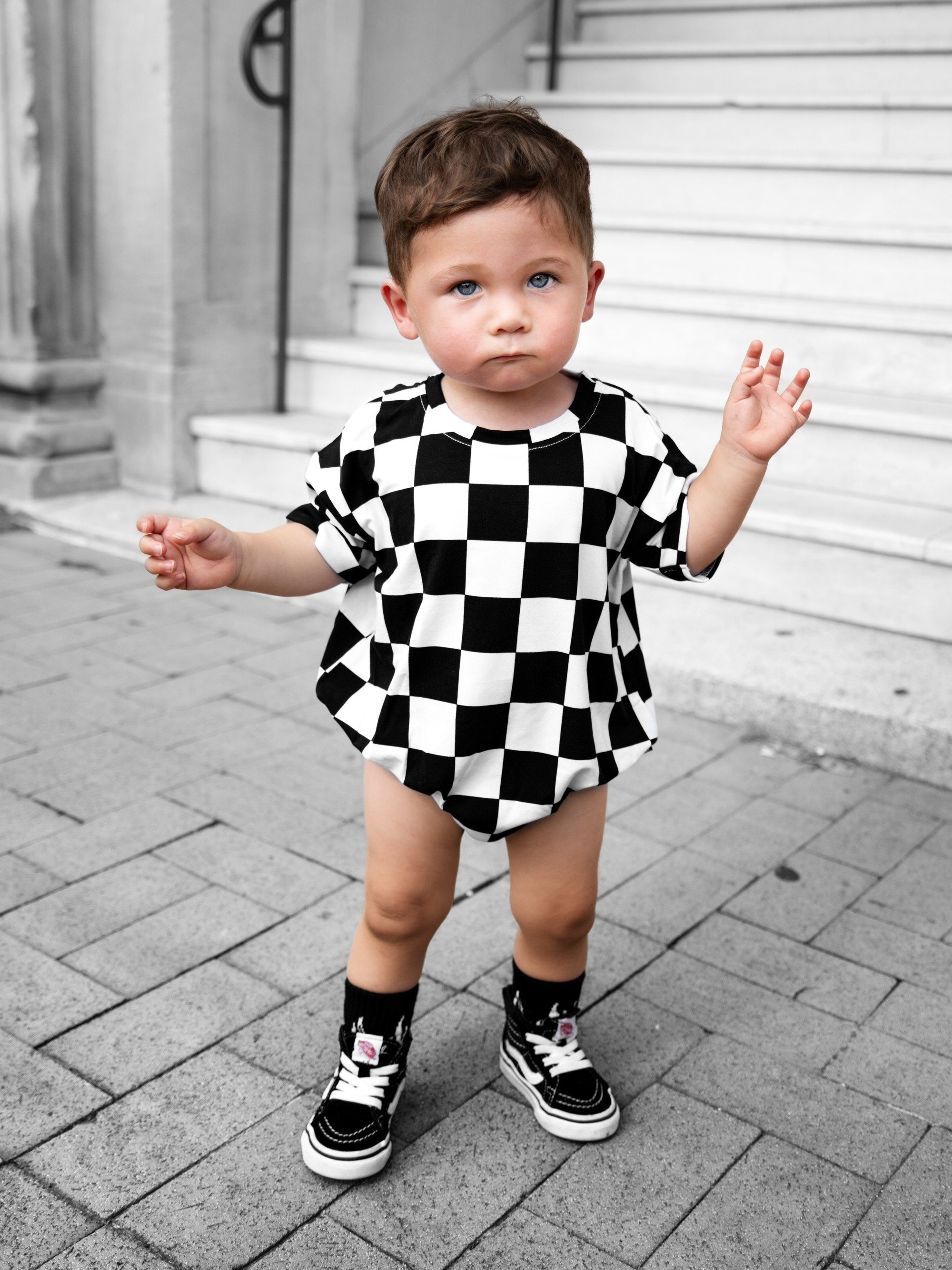 Bamboo Bubble Romper in Venice