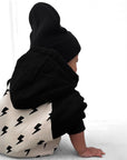 Hooded Fleece Romper in Bowie (PREORDER)