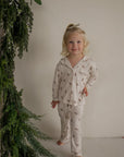 Girl's Bamboo Button Up Lounge Set | Gingersnap