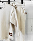 Organic Ribbed Set in Oat